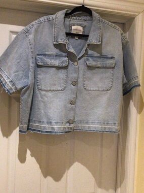 Habitual Light Wash Denim Short Sleeve Jean Jacket